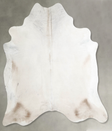 Champagne X-Large Brazilian Cowhide Rug 7'3"H x 6'7"W #A54738 by Hudson Hides