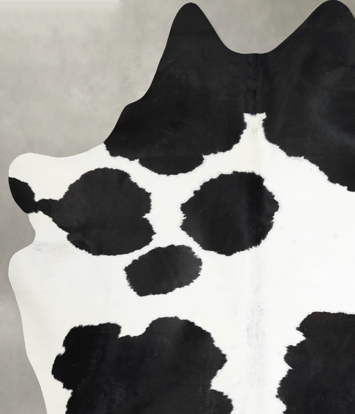 Black and White X-Large Brazilian Cowhide Rug 7'8"H x 6'2"W #A54739 by Hudson Hides