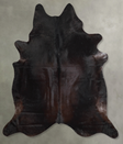 Chocolate XX-Large Brazilian Cowhide Rug 7'9"H x 7'3"W #A54740 by Hudson Hides