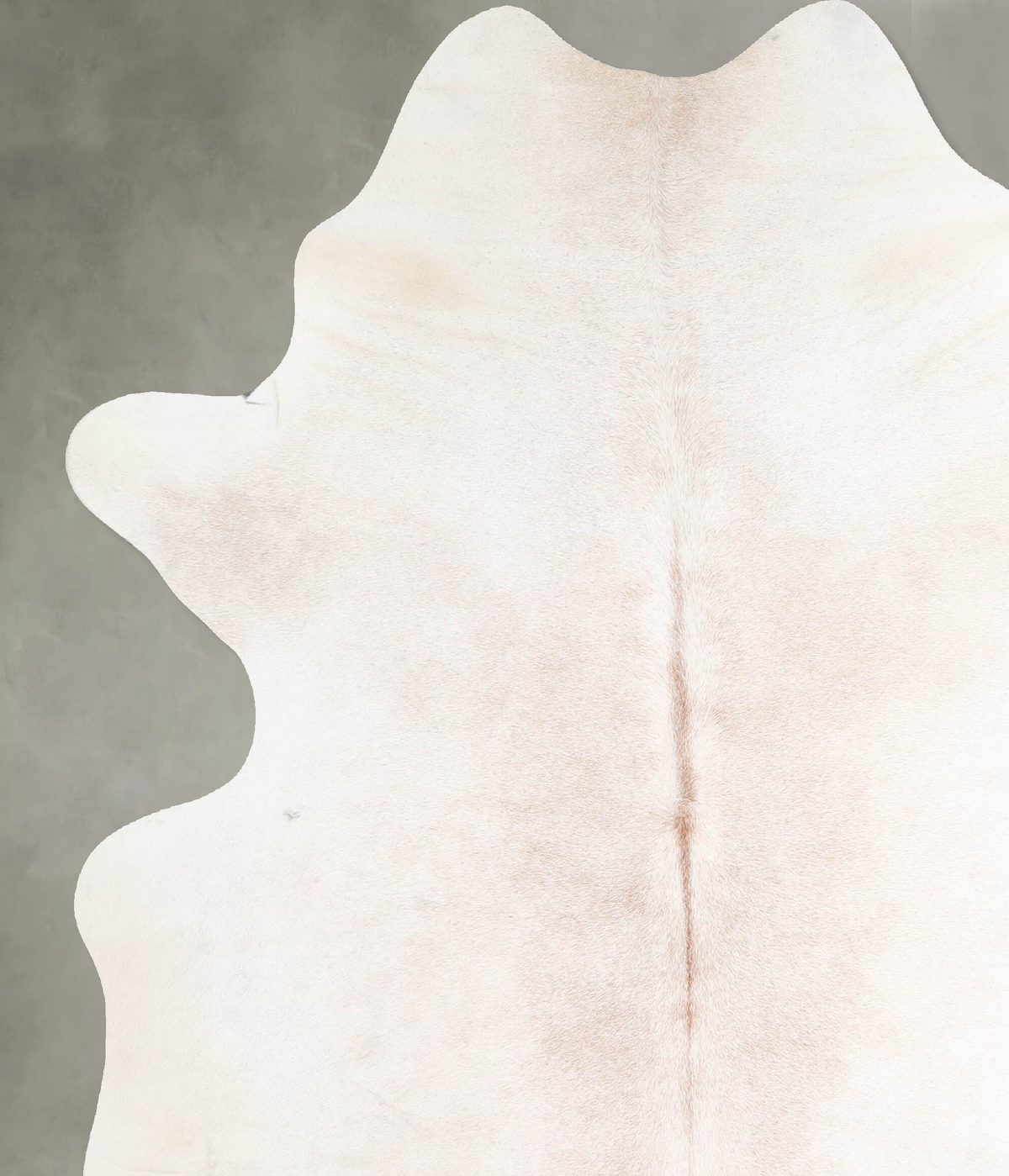 Ivory with Beige X-Large Brazilian Cowhide Rug 7'3"H x 6'2"W #A54741 by Hudson Hides