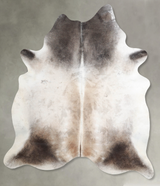 Grey with Beige X-Large Brazilian Cowhide Rug 7'6"H x 6'3"W #A54744 by Hudson Hides