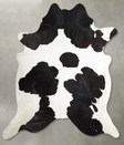 Black and White X-Large Brazilian Cowhide Rug 7'3"H x 6'9"W #A54746 by Hudson Hides
