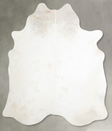 Ivory with Beige X-Large Brazilian Cowhide Rug 7'0"H x 6'1"W #A54750 by Hudson Hides