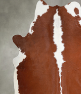 Hereford XX-Large Brazilian Cowhide Rug 8'0"H x 7'5"W #A54752 by Hudson Hides