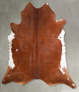 Brown and White Regular XX-Large Brazilian Cowhide Rug 7'7"H x 6'11"W #A54755 by Hudson Hides