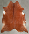 Solid Brown X-Large Brazilian Cowhide Rug 6'11"H x 7'0"W #A54756 by Hudson Hides