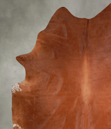 Solid Brown XX-Large Brazilian Cowhide Rug 9'4"H x 8'1"W #A54757 by Hudson Hides