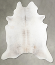 Grey with Beige XX-Large Brazilian Cowhide Rug 7'6"H x 6'8"W #A54761 by Hudson Hides