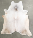 Grey with Beige XX-Large Brazilian Cowhide Rug 7'5"H x 6'9"W #A54762 by Hudson Hides