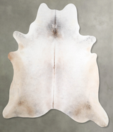 Grey with Beige XX-Large Brazilian Cowhide Rug 7'5"H x 6'9"W #A54762 by Hudson Hides
