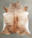 Light Brindle XX-Large Brazilian Cowhide Rug 7'4"H x 7'7"W #A54764 by Hudson Hides