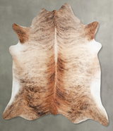 Light Brindle XX-Large Brazilian Cowhide Rug 7'4"H x 7'7"W #A54764 by Hudson Hides