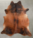 Medium Brindle XX-Large Brazilian Cowhide Rug 7'8"H x 6'10"W #A54766 by Hudson Hides
