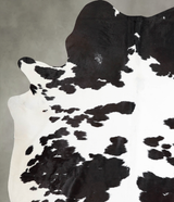 Chocolate and White XX-Large Brazilian Cowhide Rug 8'7"H x 6'7"W #A54767 by Hudson Hides