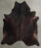 Chocolate X-Large Brazilian Cowhide Rug 7'4"H x 6'6"W #A54768 by Hudson Hides