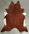 Solid Brown XX-Large Brazilian Cowhide Rug 7'11"H x 7'4"W #A54771 by Hudson Hides