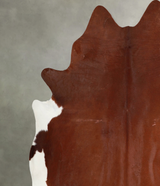 Solid Brown XX-Large Brazilian Cowhide Rug 7'11"H x 7'4"W #A54771 by Hudson Hides