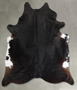 Solid Black X-Large Brazilian Cowhide Rug 7'4"H x 6'7"W #A54774 by Hudson Hides