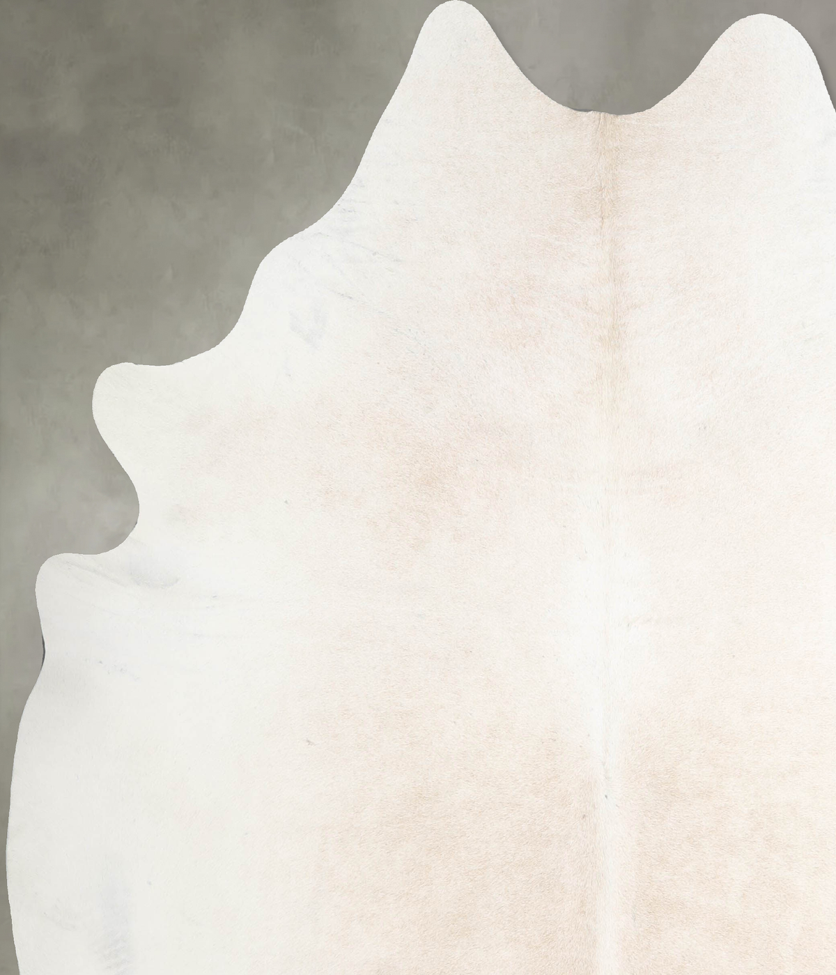 Ivory with Beige X-Large Brazilian Cowhide Rug 7'0"H x 6'5"W #A54780 by Hudson Hides