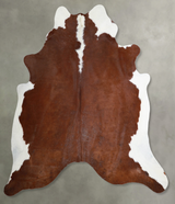 Hereford XX-Large Brazilian Cowhide Rug 7'5"H x 6'10"W #A54784 by Hudson Hides