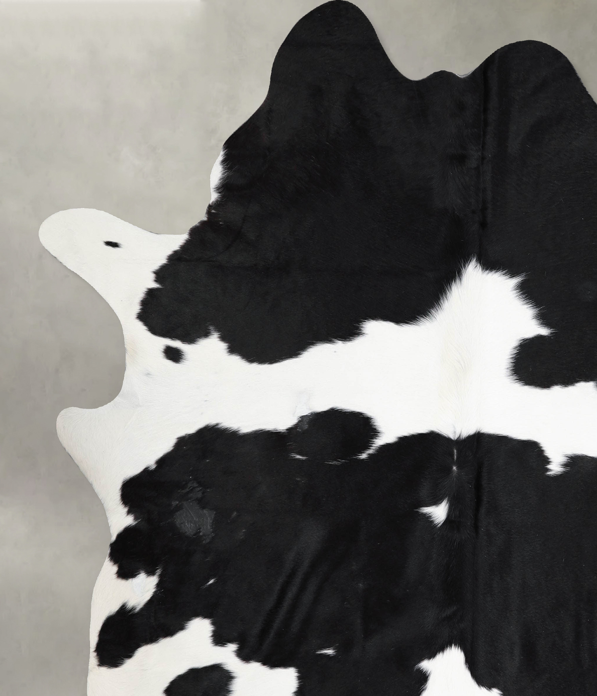 Black and White X-Large Brazilian Cowhide Rug 7'4"H x 6'4"W #A54786 by Hudson Hides