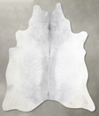 Medium Grey X-Large Brazilian Cowhide Rug 7'3"H x 6'4"W #A54787 by Hudson Hides