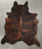 Dark Brindle XX-Large Brazilian Cowhide Rug 7'11"H x 7'0"W #A54788 by Hudson Hides