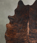 Dark Brindle XX-Large Brazilian Cowhide Rug 7'11"H x 7'0"W #A54788 by Hudson Hides