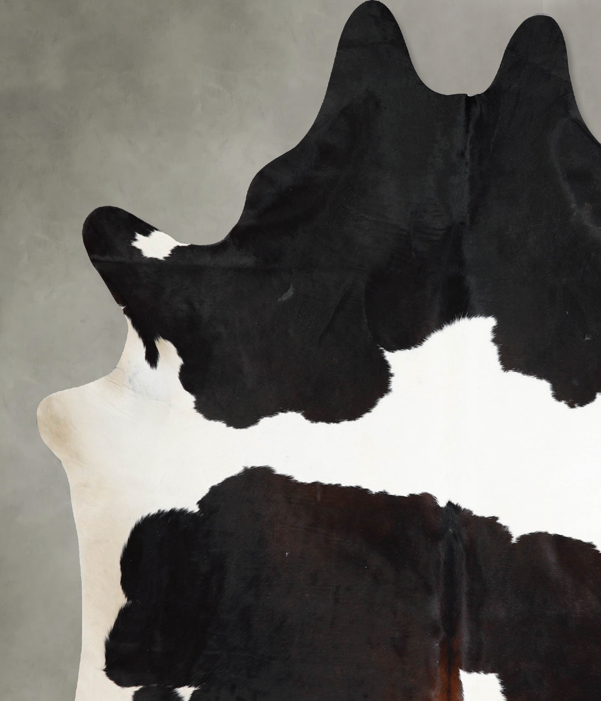 Black and White XX-Large Brazilian Cowhide Rug 7'10"H x 6'8"W #A54792 by Hudson Hides