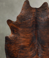 Dark Brindle X-Large Brazilian Cowhide Rug 7'7"H x 6'6"W #A54795 by Hudson Hides