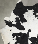 Black and White XX-Large Brazilian Cowhide Rug 8'7"H x 6'9"W #A54796 by Hudson Hides