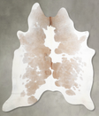 Light Caramel XX-Large Brazilian Cowhide Rug 7'7"H x 6'9"W #A54798 by Hudson Hides