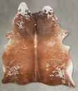 Salt and Pepper Brown X-Large Brazilian Cowhide Rug 8'3"H x 5'11"W #A54800 by Hudson Hides