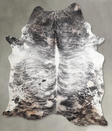 Grey Brindle XX-Large Brazilian Cowhide Rug 8'1"H x 6'4"W #A54802 by Hudson Hides