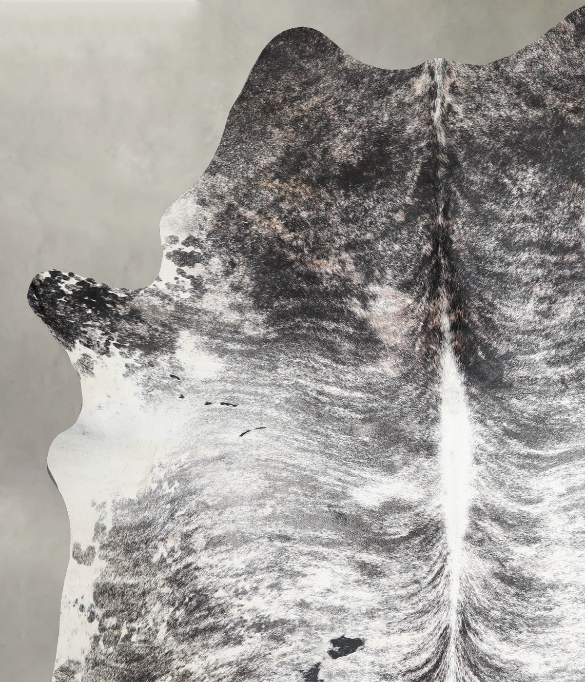 Grey Brindle XX-Large Brazilian Cowhide Rug 8'1"H x 6'4"W #A54802 by Hudson Hides