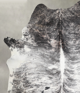 Grey Brindle XX-Large Brazilian Cowhide Rug 8'1"H x 6'4"W #A54802 by Hudson Hides