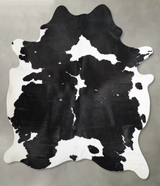 Black and White XX-Large Brazilian Cowhide Rug 8'3"H x 6'5"W #A54804 by Hudson Hides