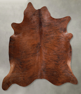Medium Brindle XX-Large Brazilian Cowhide Rug 7'4"H x 7'0"W #A54807 by Hudson Hides
