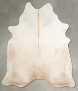 Champagne XX-Large Brazilian Cowhide Rug 8'0"H x 7'1"W #A54810 by Hudson Hides