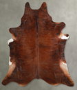 Medium Brindle XX-Large Brazilian Cowhide Rug 8'2"H x 7'11"W #A54814 by Hudson Hides