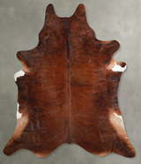Medium Brindle XX-Large Brazilian Cowhide Rug 8'2"H x 7'11"W #A54814 by Hudson Hides