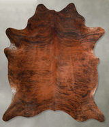 Medium Brindle X-Large Brazilian Cowhide Rug 7'5"H x 6'6"W #A54816 by Hudson Hides