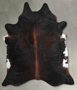 Chocolate XX-Large Brazilian Cowhide Rug 8'3"H x 7'7"W #A54817 by Hudson Hides