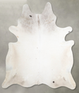 Ivory with Beige XX-Large Brazilian Cowhide Rug 8'1"H x 7'1"W #A54818 by Hudson Hides