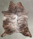 Light Brindle X-Large Brazilian Cowhide Rug 7'4"H x 6'2"W #A54826 by Hudson Hides