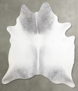 Medium Grey XX-Large Brazilian Cowhide Rug 7'9"H x 6'6"W #A54827 by Hudson Hides