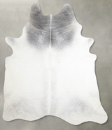 Medium Grey XX-Large Brazilian Cowhide Rug 8'5"H x 6'11"W #A54828 by Hudson Hides