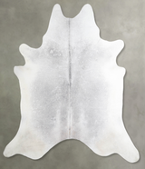 Medium Grey XX-Large Brazilian Cowhide Rug 7'6"H x 6'10"W #A54829 by Hudson Hides