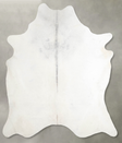 Light Grey XX-Large Brazilian Cowhide Rug 7'8"H x 7'1"W #A54831 by Hudson Hides