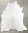 Medium Grey X-Large Brazilian Cowhide Rug 7'2"H x 6'5"W #A54832 by Hudson Hides